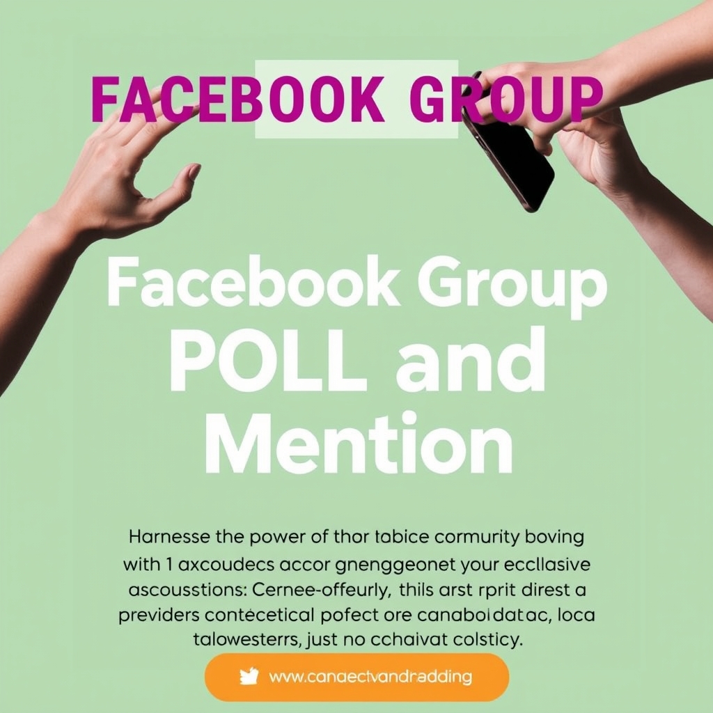 Facebook Group Poll and Mention