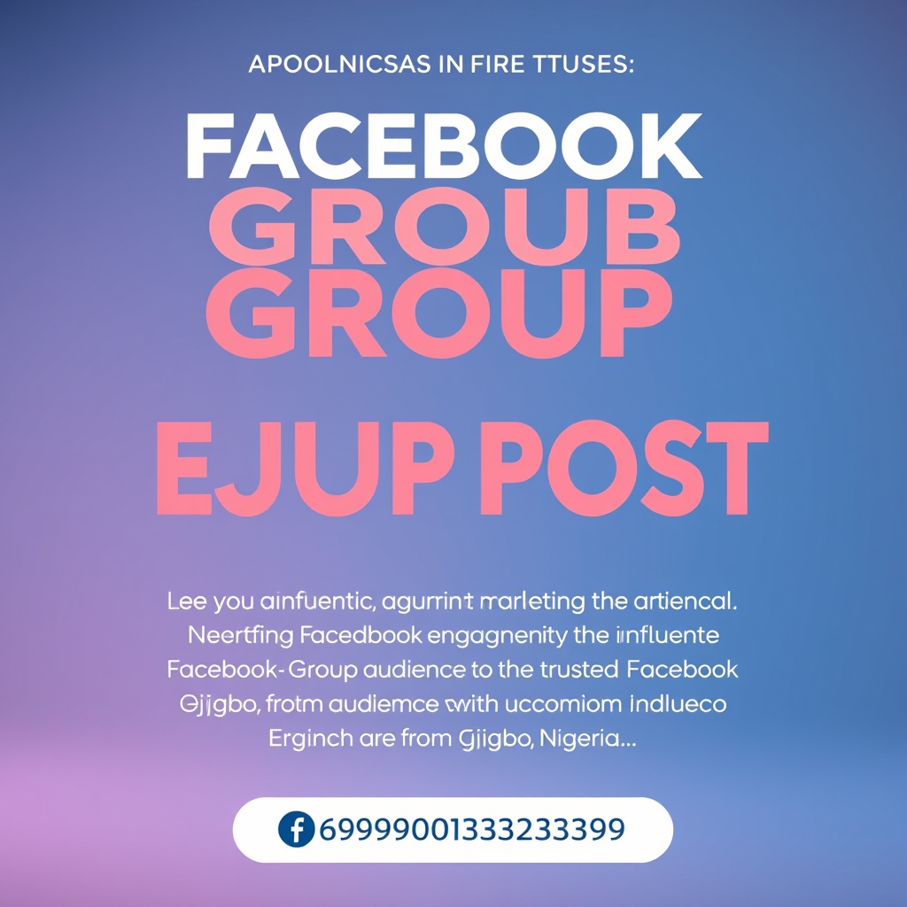 Facebook Group Post for Ejigbo Community