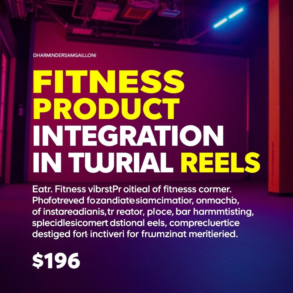 Fitness Product Integration in Tutorial Reels
