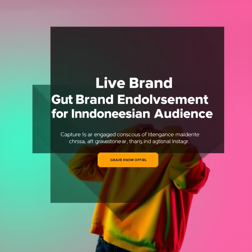 IG Live Brand Endorsement for Indonesian Audience