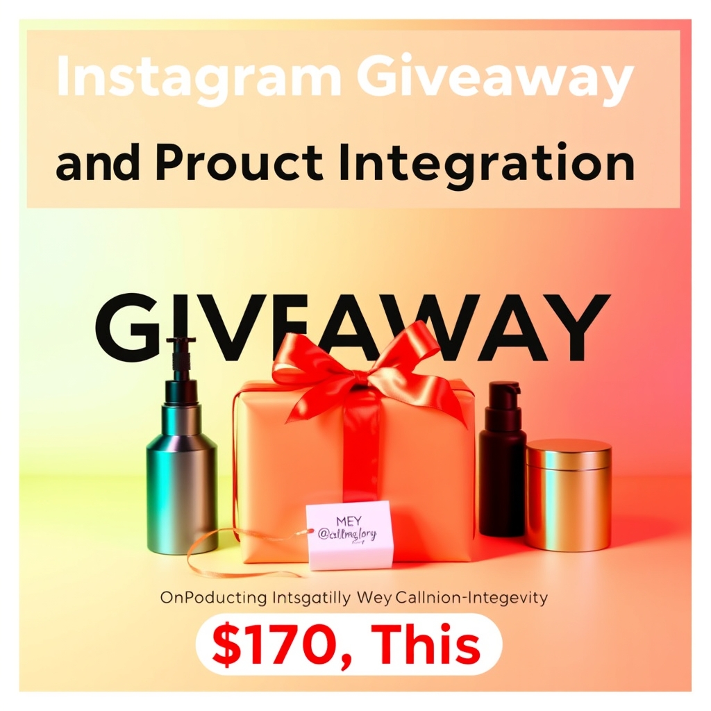 Instagram Giveaway and Product Integration