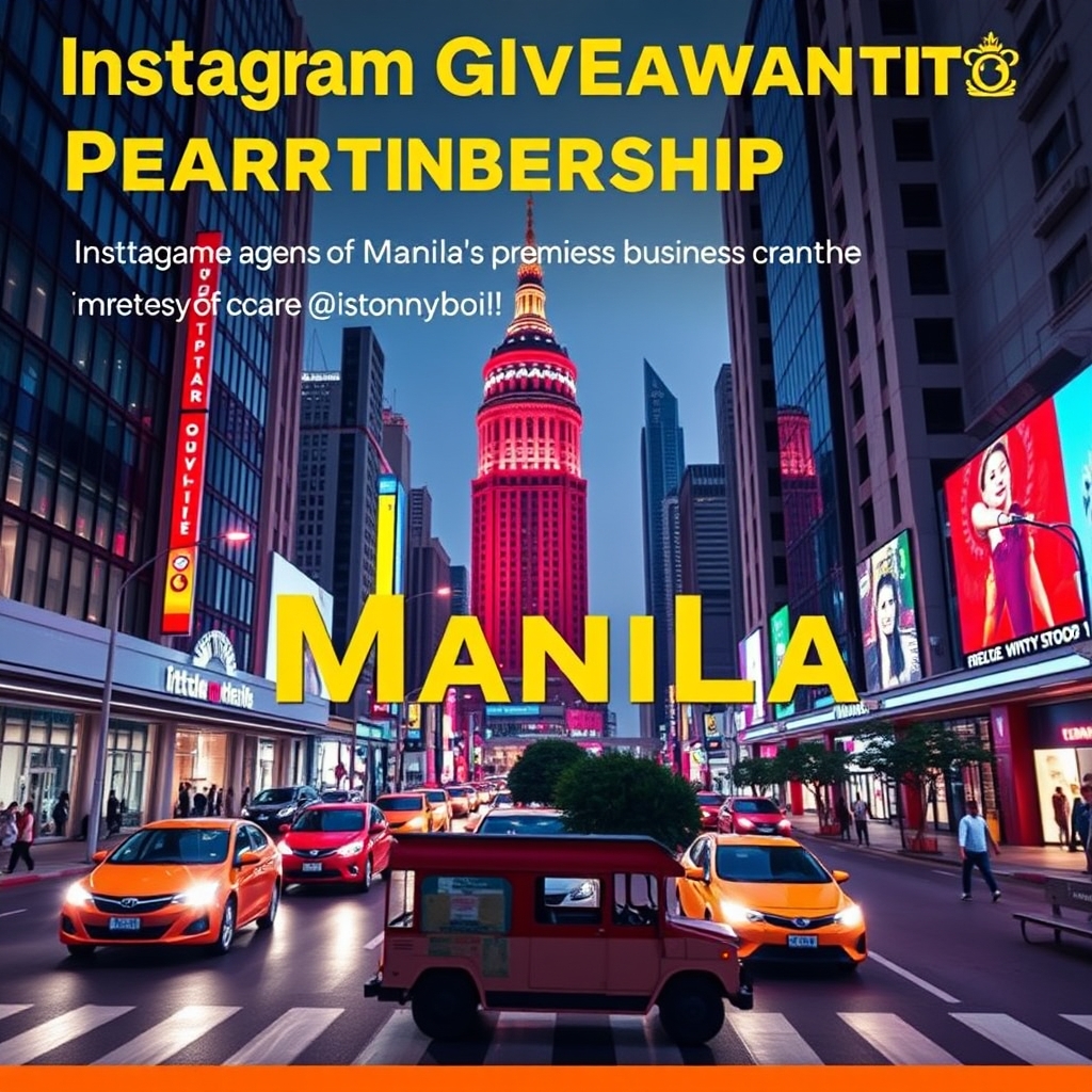 Instagram Giveaway Partnership for Manila