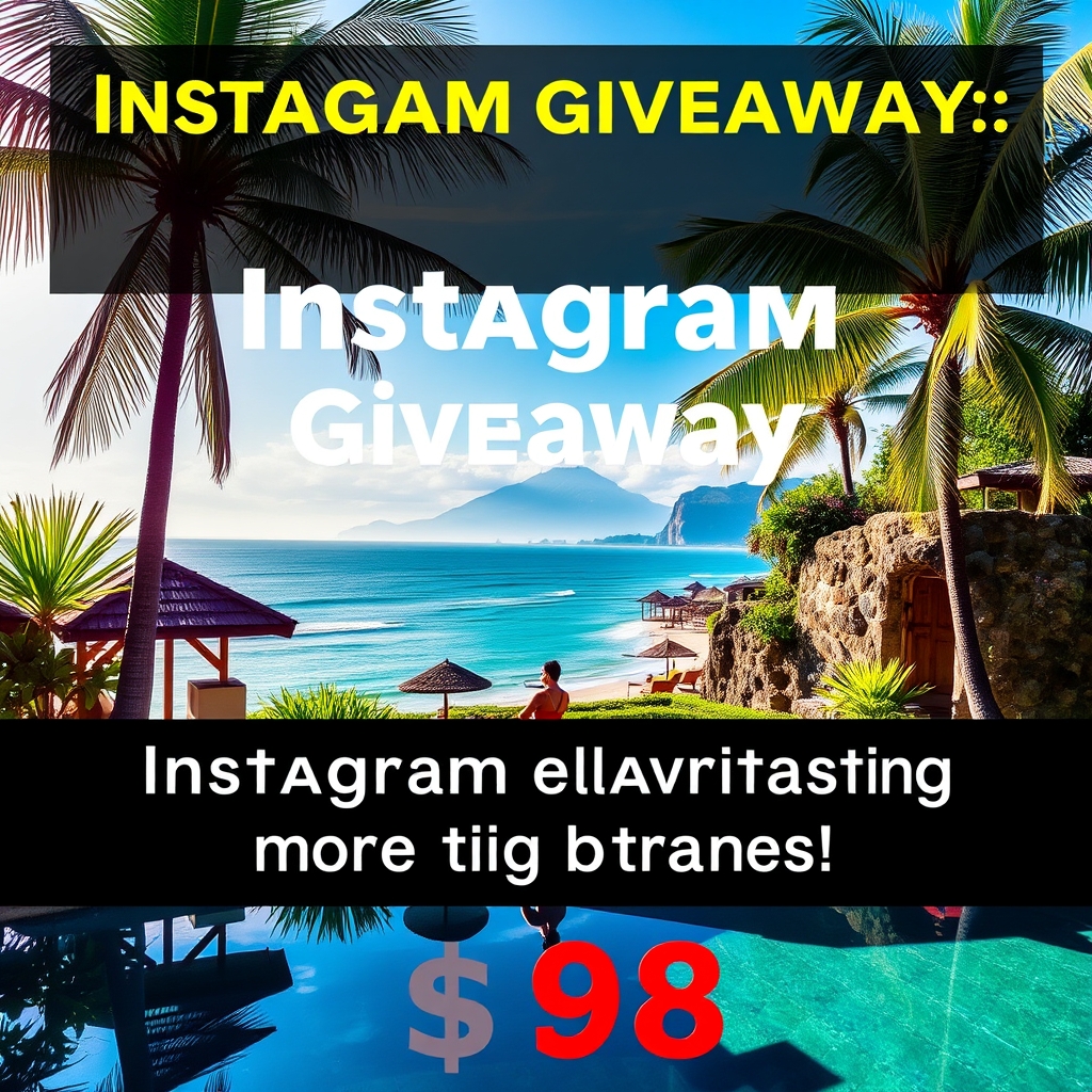 Instagram Giveaway Partnership for Travel Brands
