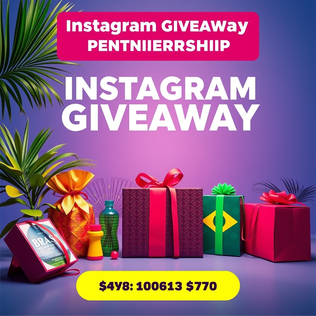 Instagram Giveaway Partnership in Brazil