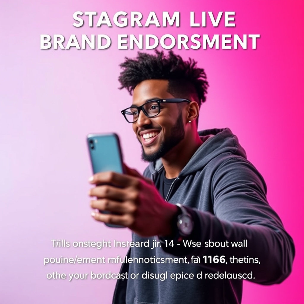 Instagram Live Brand Endorsement