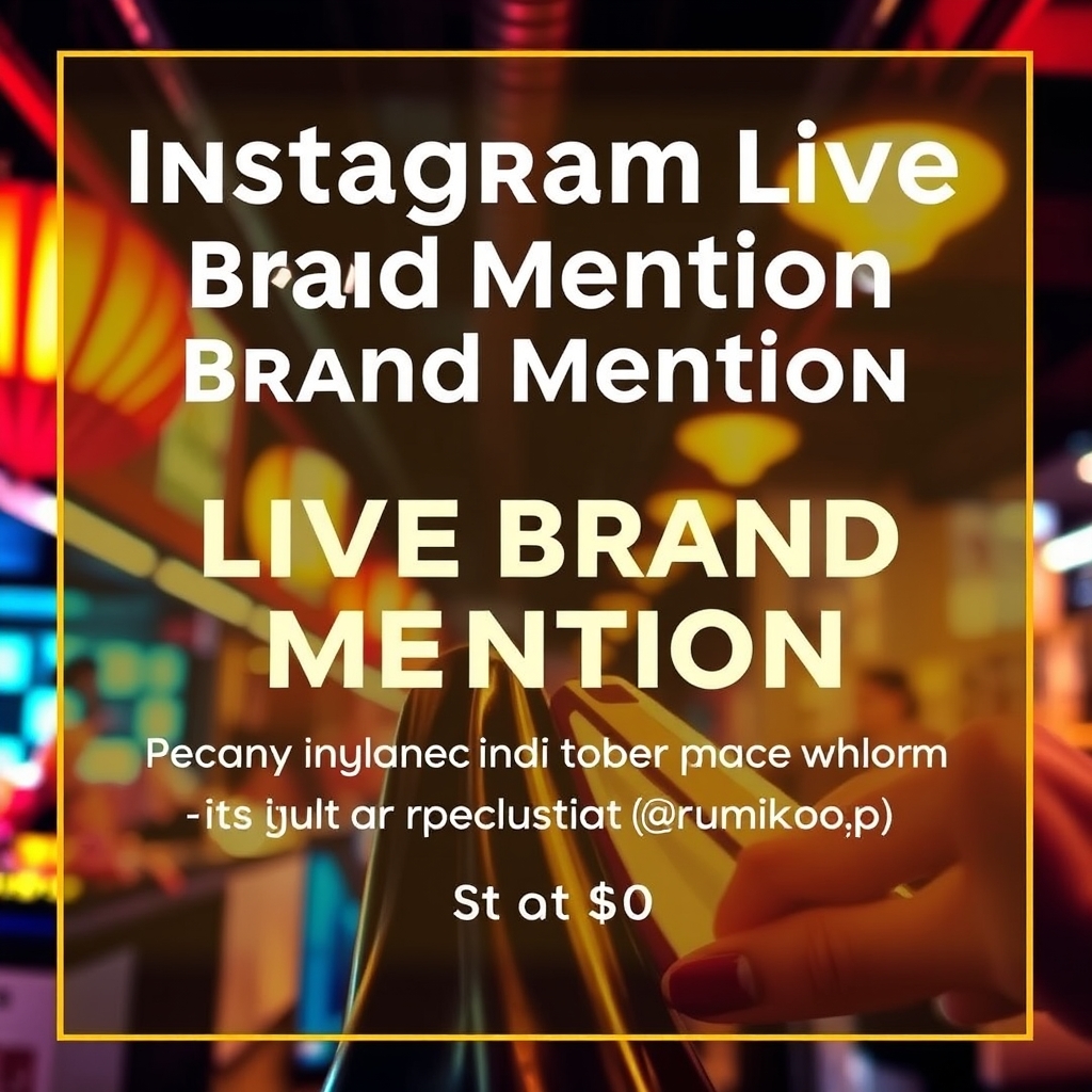 Instagram Live Brand Mention