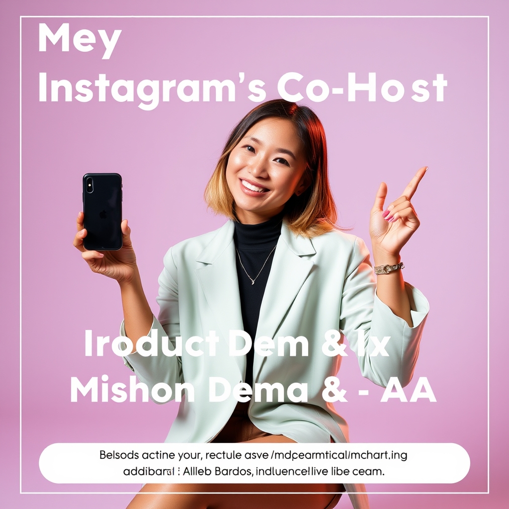 Instagram Live Co-Host for Product Demo & Q&A