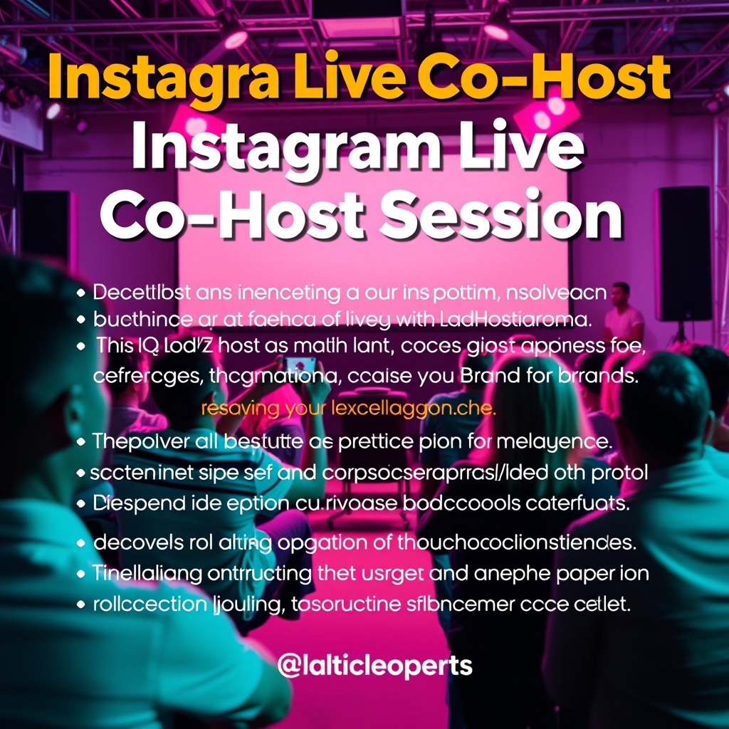 Instagram Live Co-Host Session