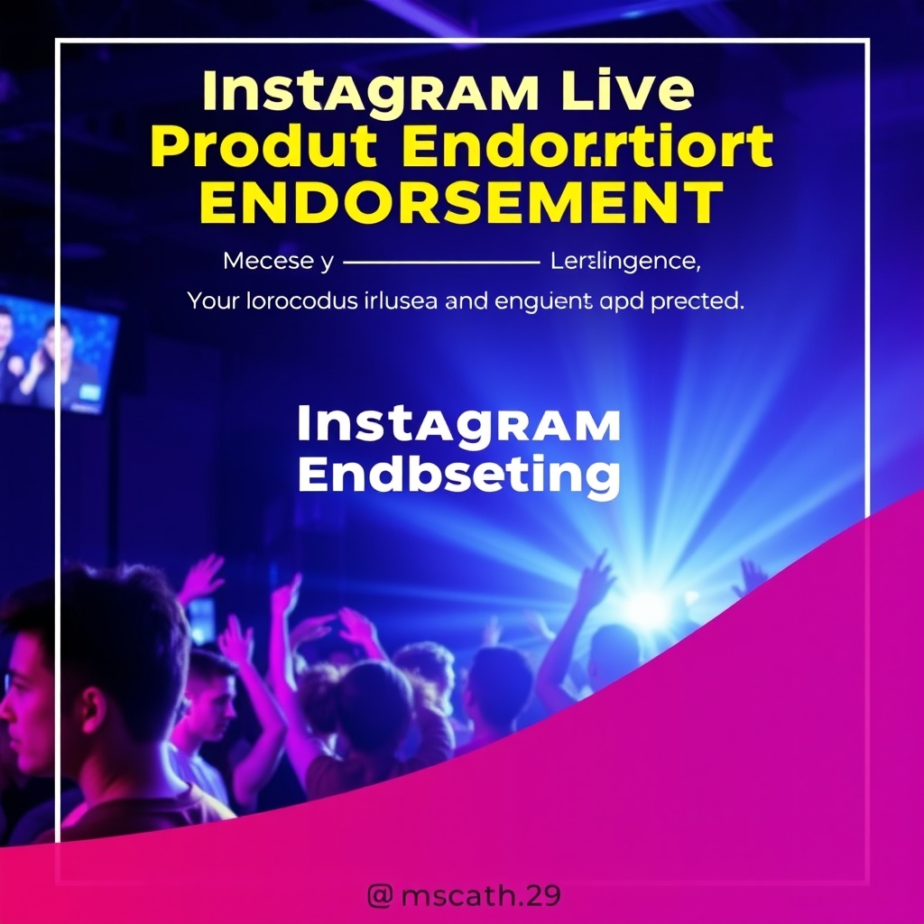 Instagram Live Product Endorsement