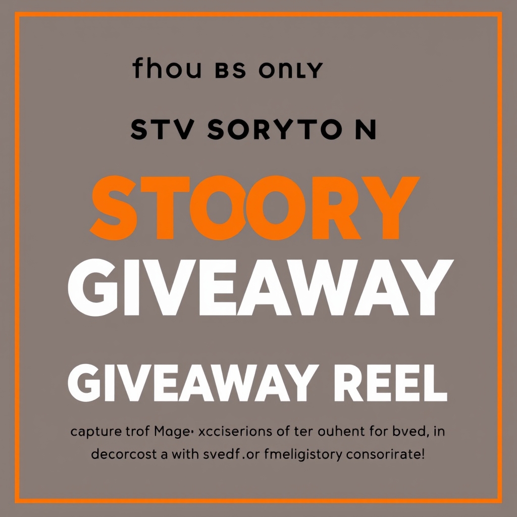 Instagram Story and Giveaway Reel