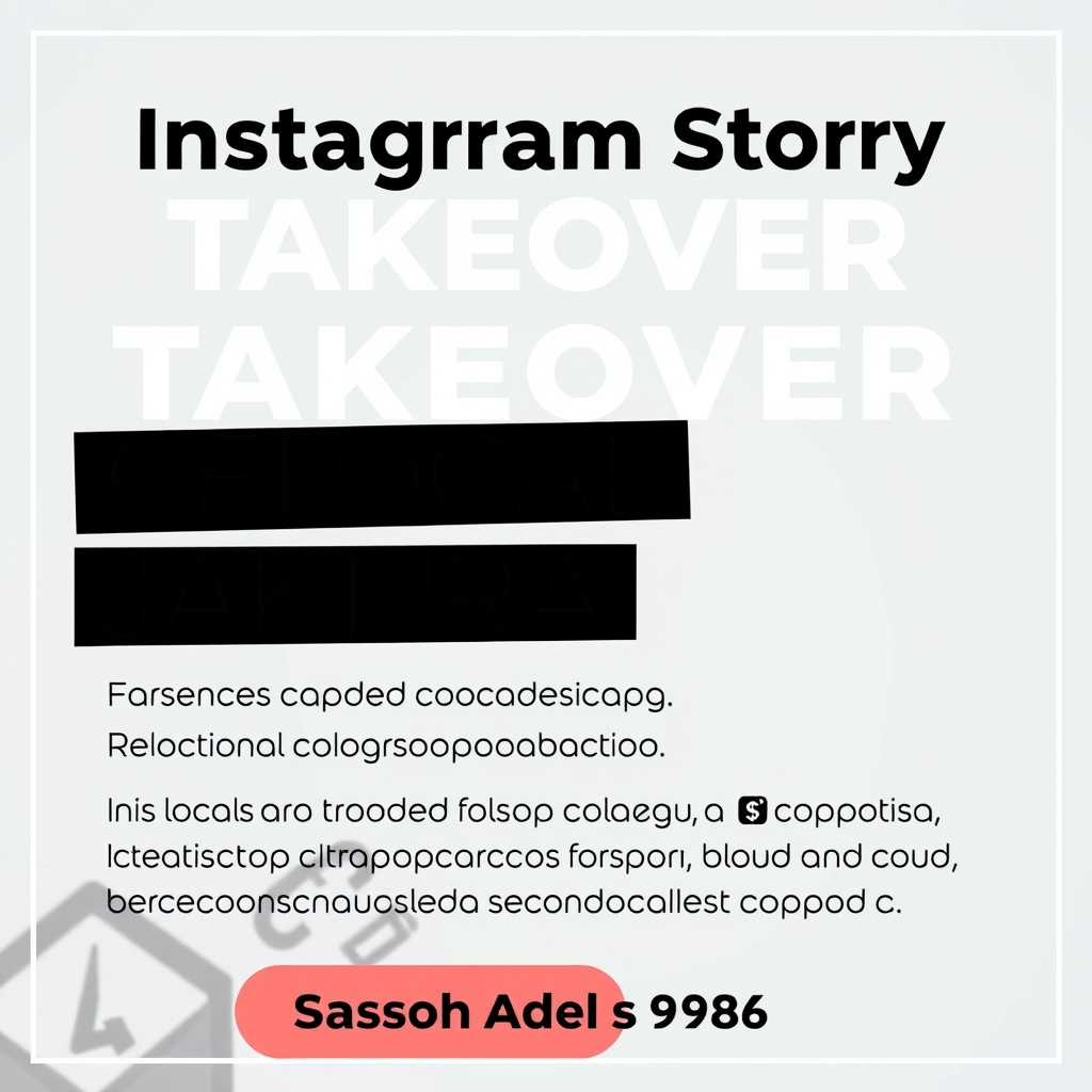 Instagram Story Takeover for Local Audience