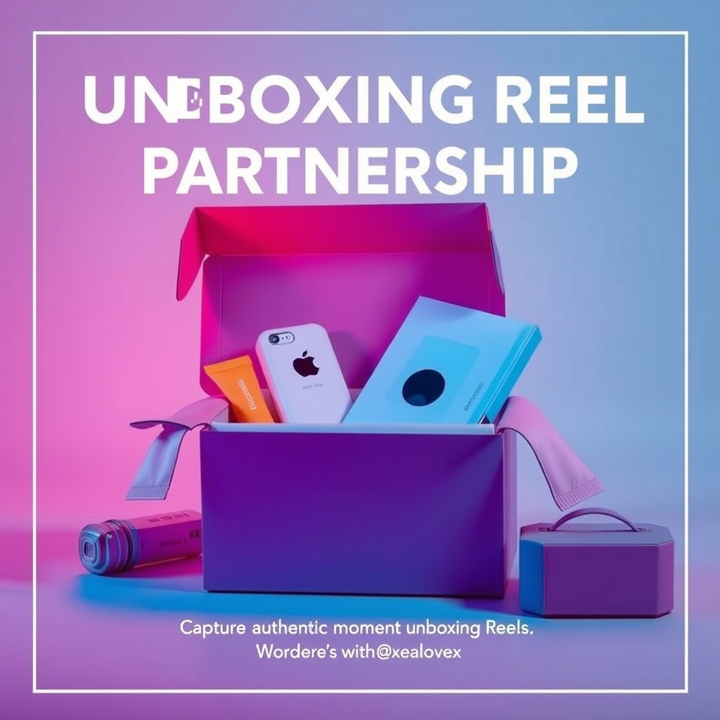 Instagram Unboxing Reel Partnership