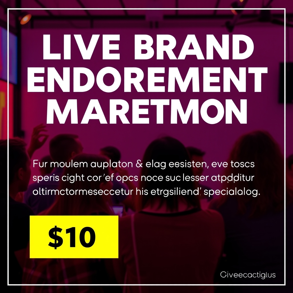Live Brand Endorsement to Brazilian Audience