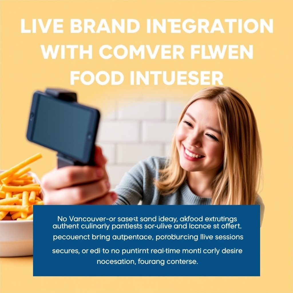 Live Brand Integration with Vancouver Food Influencer