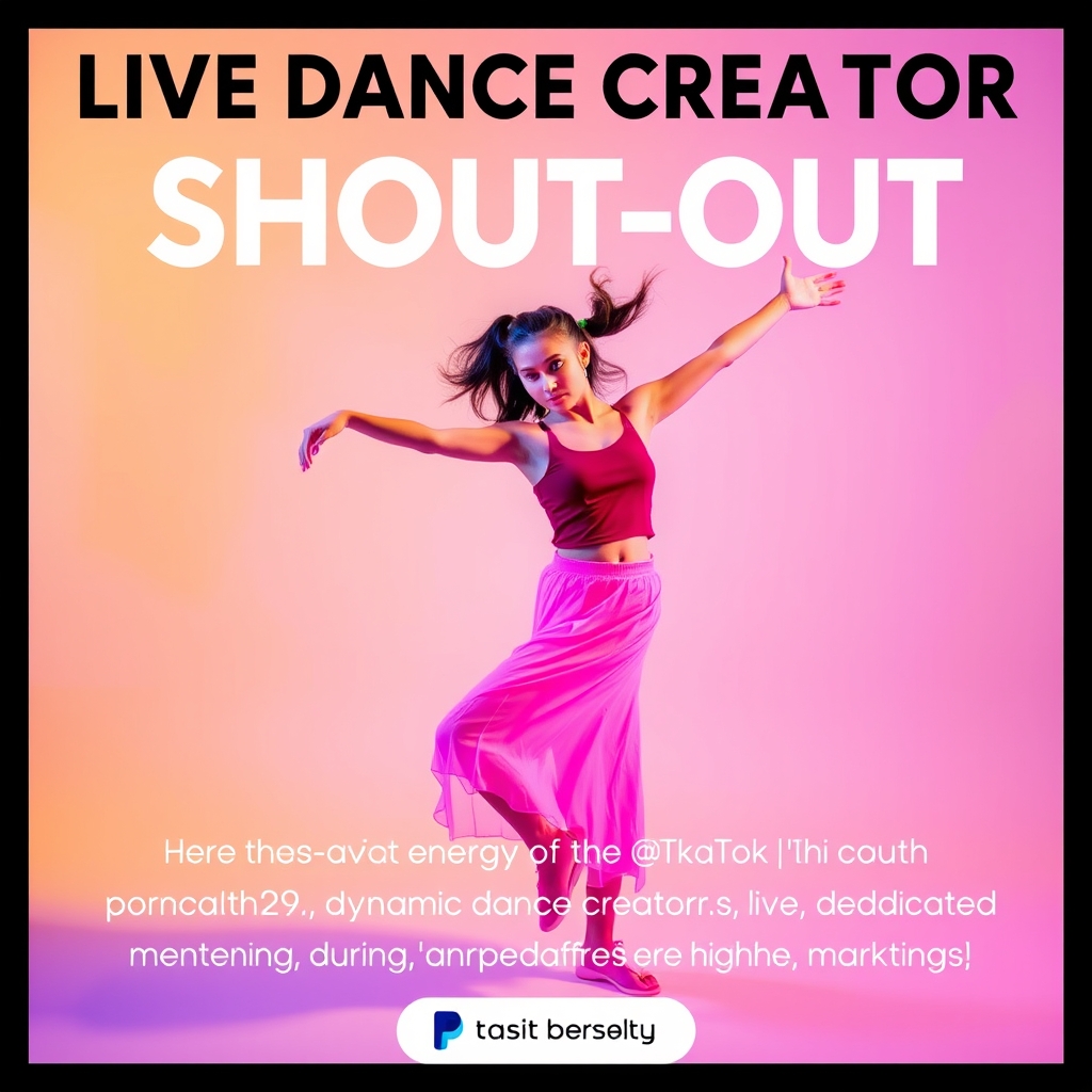 Live Dance Creator Shout-Out