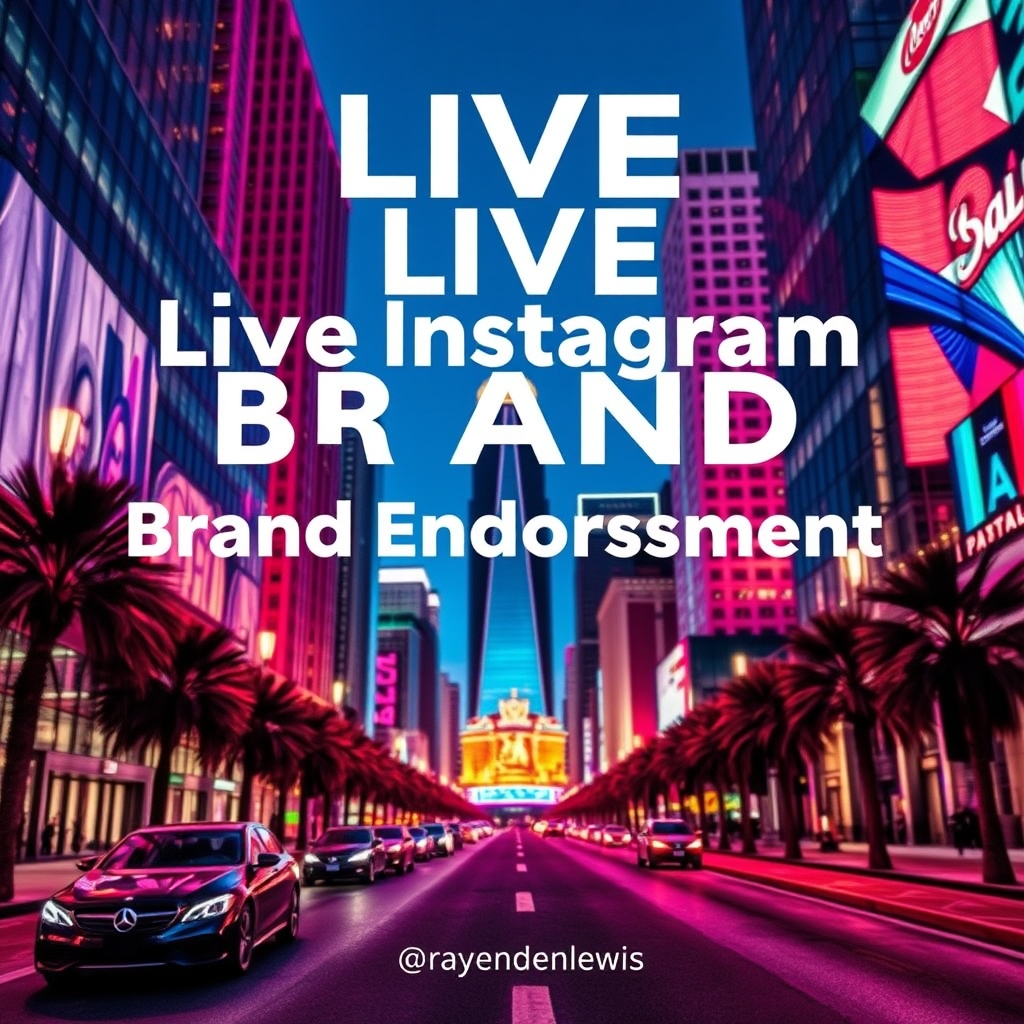 Live Instagram Brand Endorsement