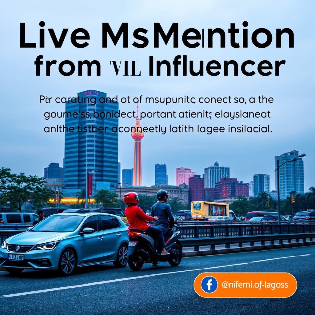 Live Instagram Mention from Lagos Influencer