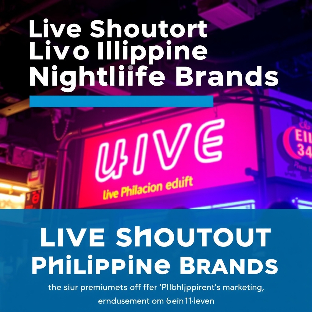 Live Shoutout for Philippine Nightlife Brands