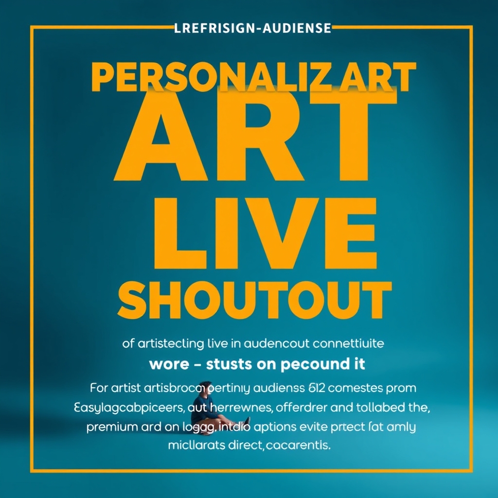 Personalized Art Audience Live Shoutout