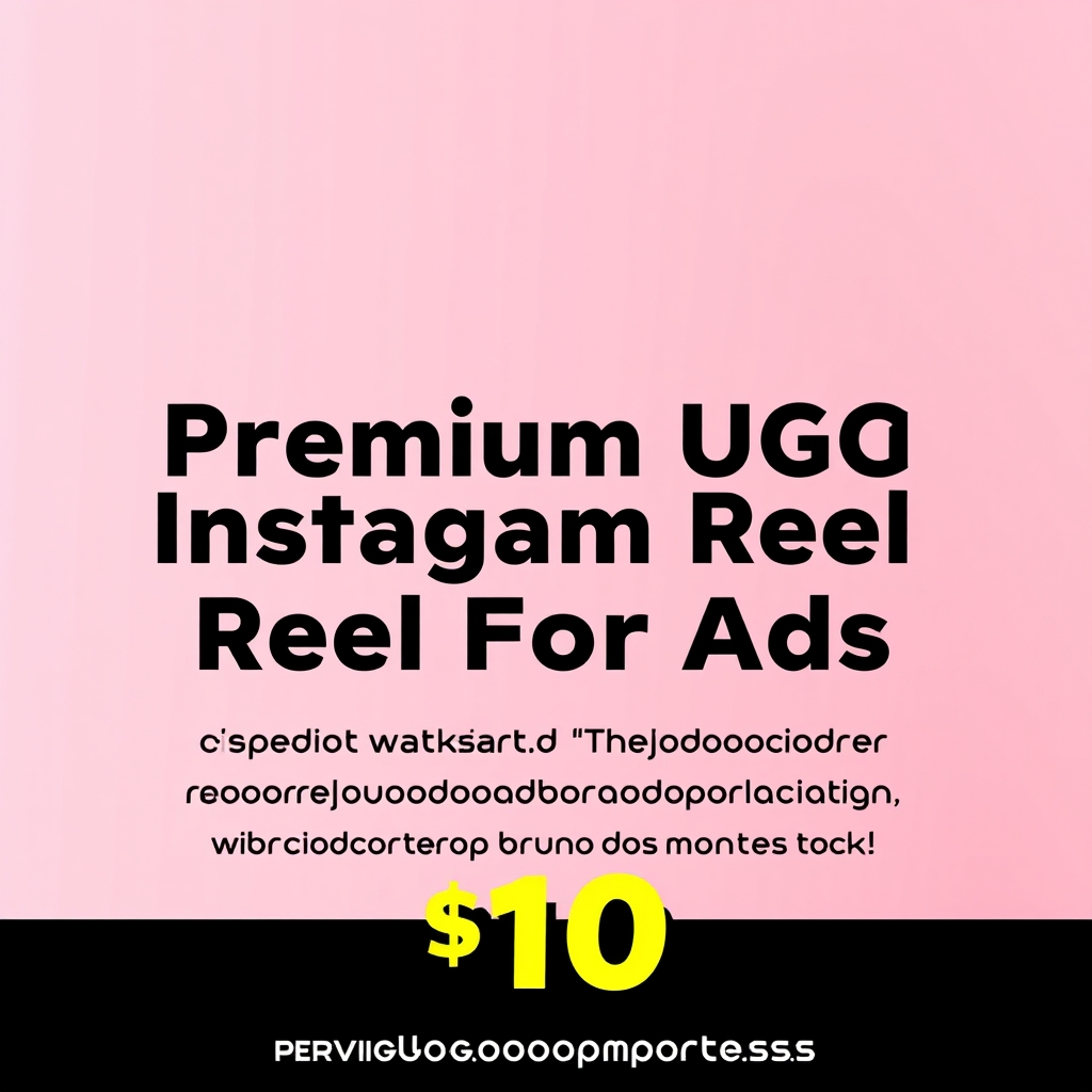 Premium UGC Instagram Reel for Ads
