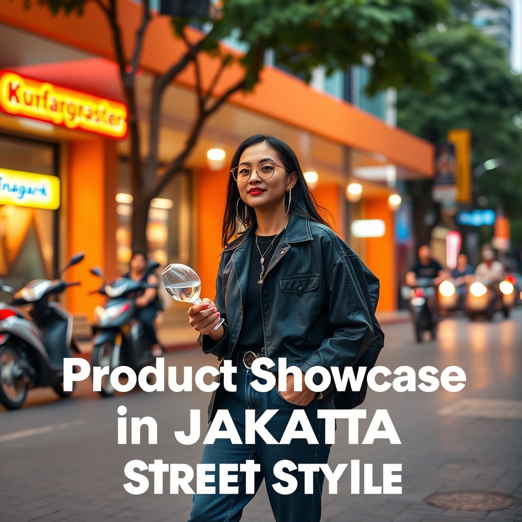 Product Showcase in Jakarta Street Style