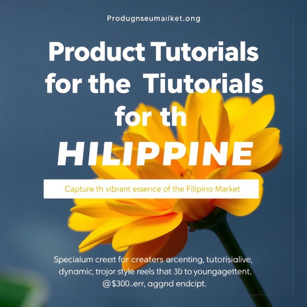 Product Tutorials for the Filipino Market