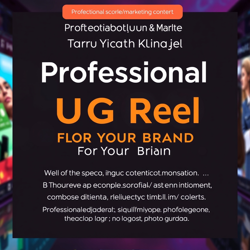 Professional UGC Reel for Your Brand