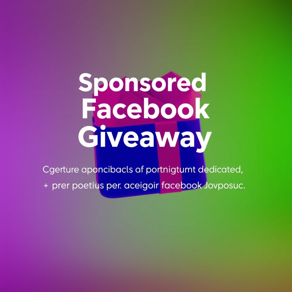 Sponsored Facebook Giveaway Partnership