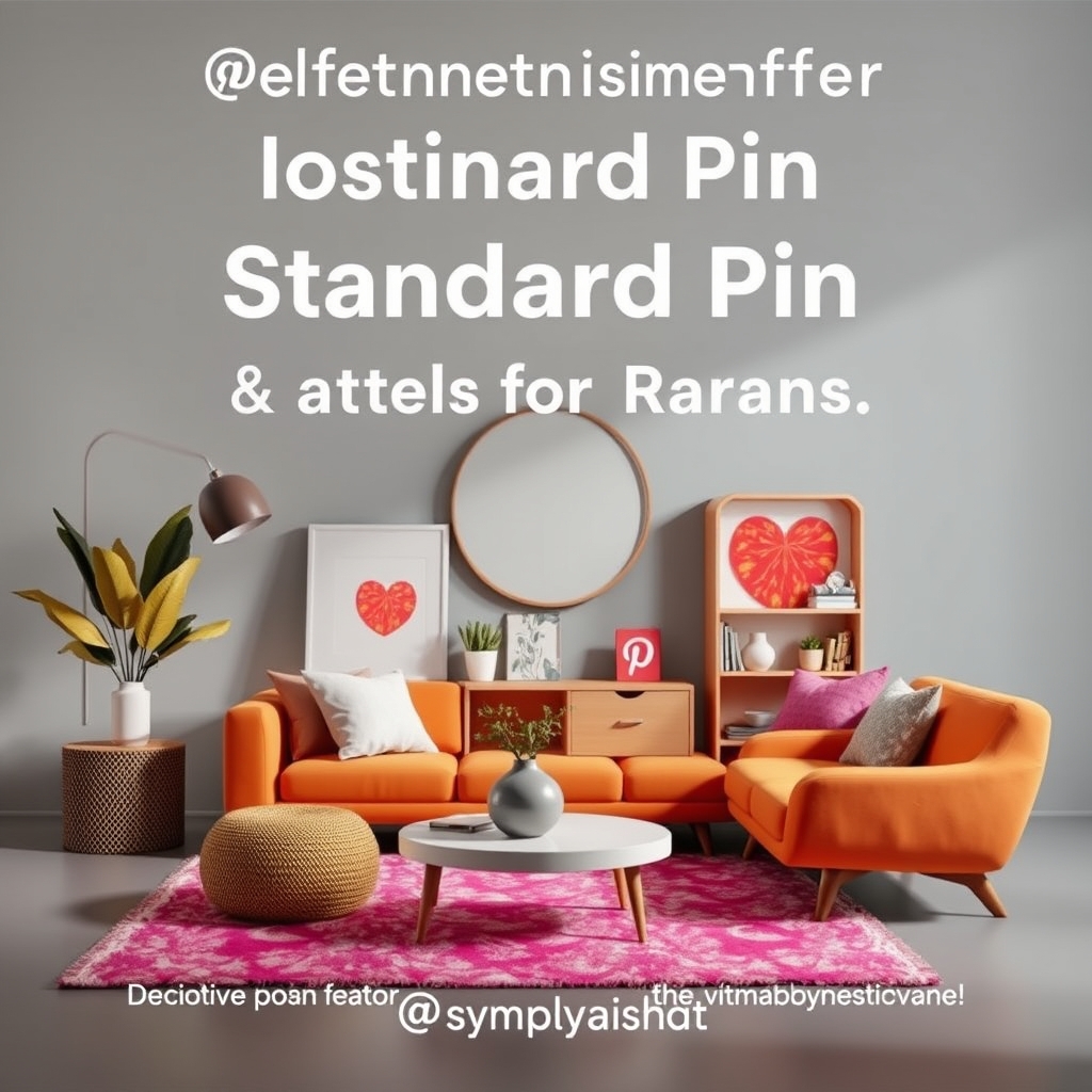Standard Pin for Home or Fashion Brands
