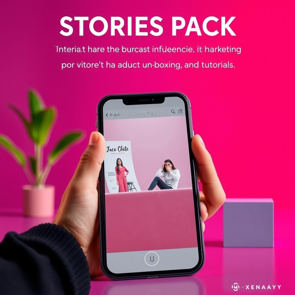 Stories Pack for Product Unboxing and Tutorials