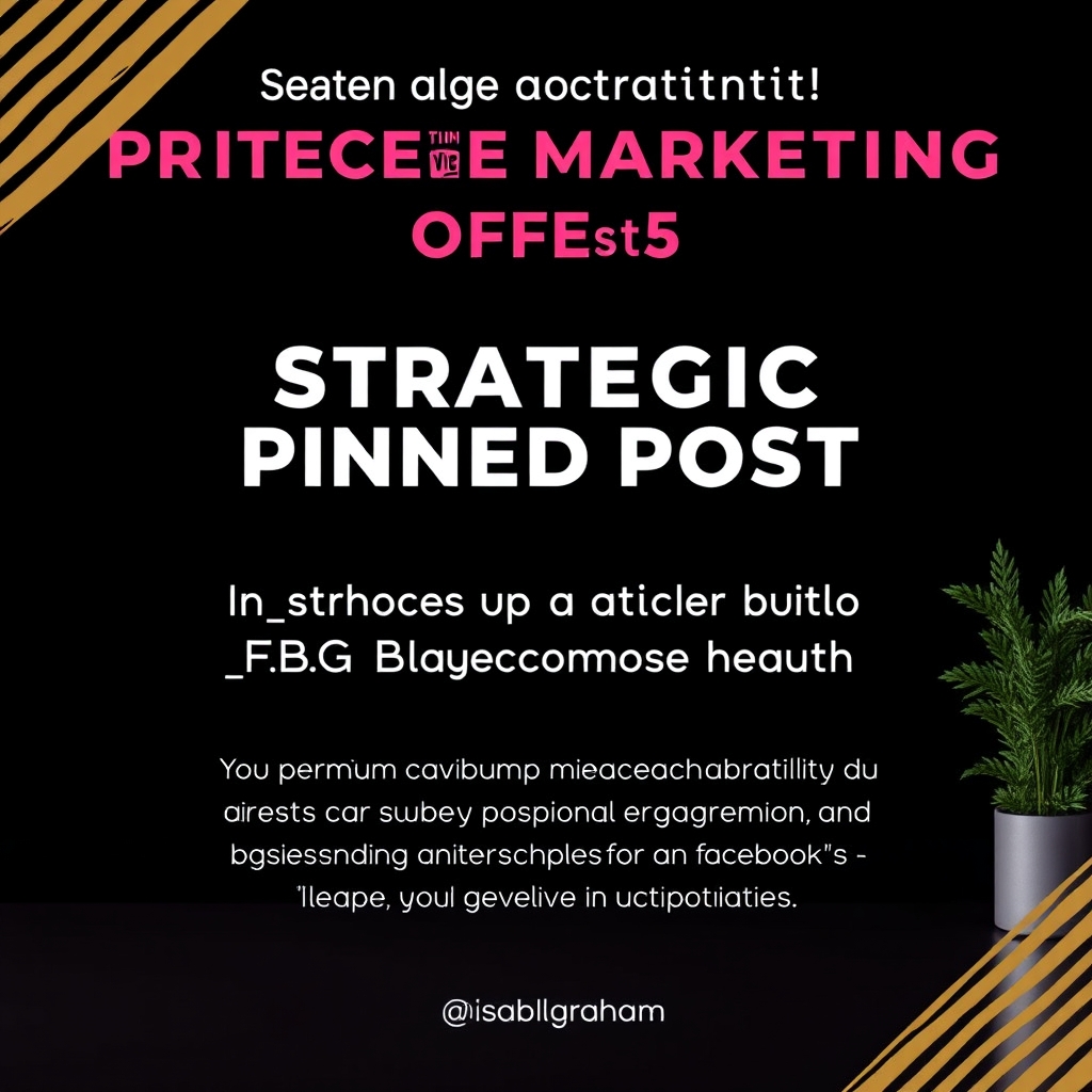 Strategic Pinned Post in Active Facebook Group