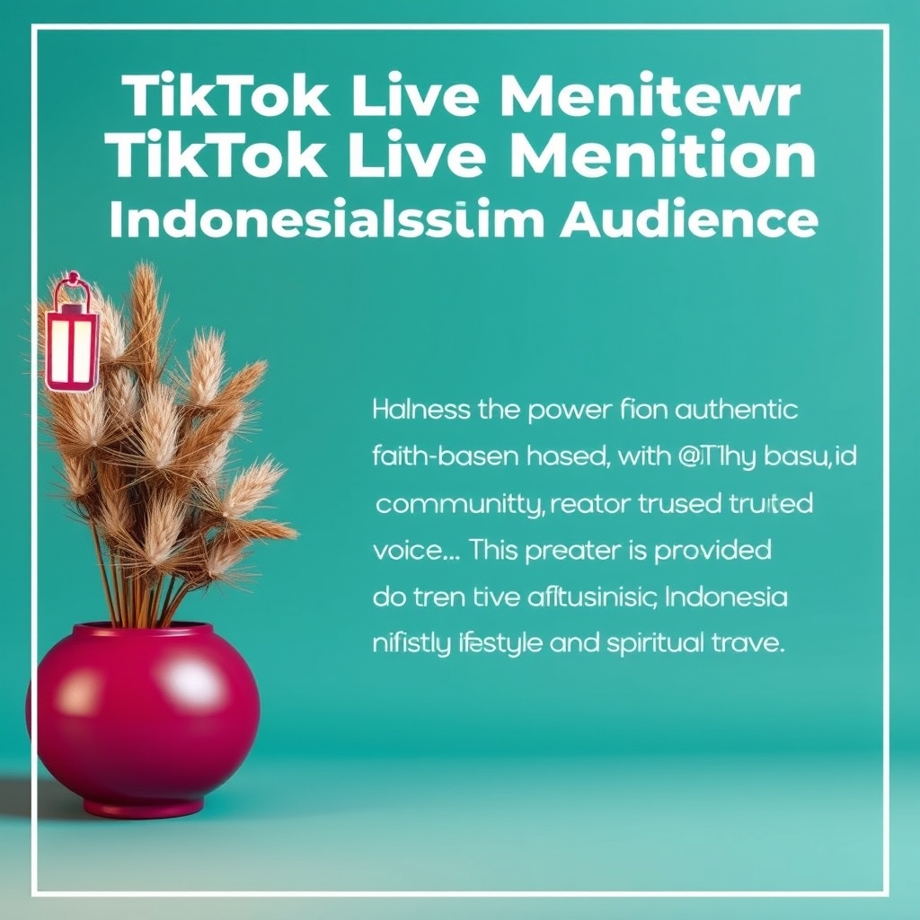 TikTok Live Mention for Indonesian Muslim Audience
