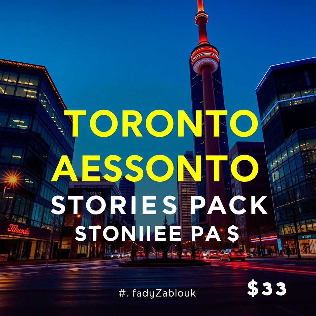 Toronto Aesthetic Instagram Stories Pack