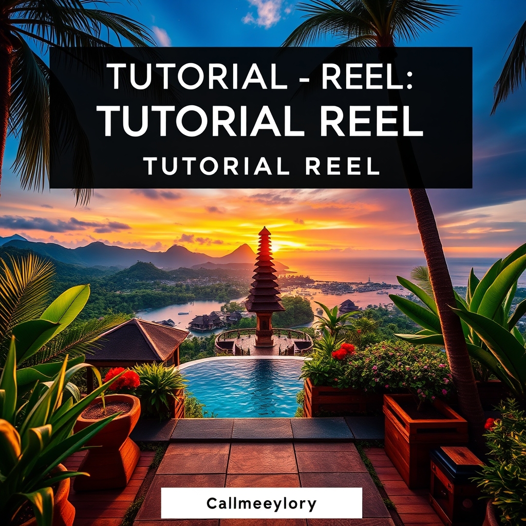 Tutorial Reel in Bali Lifestyle