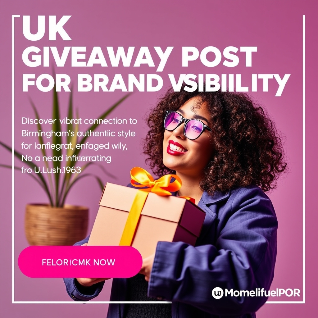 UK Giveaway Post for Brand Visibility
