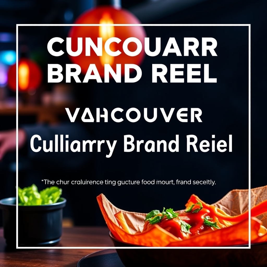 Vancouver Culinary Brand Reel